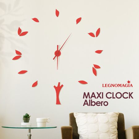 壁が大きな大きな時計に。LEGNOMAGIA MAXI CLOCK Albero