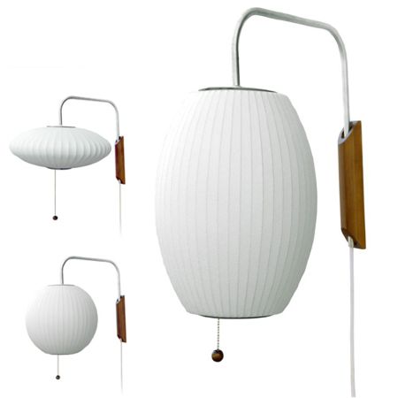 和洋折衷。MODERNICA George Nelson Bubble Lamp Sconce