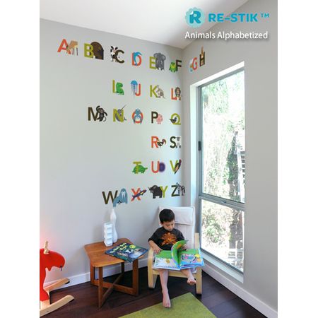 BLIK Animals Alphabetized Re-Stik 