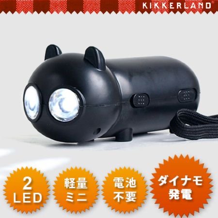 猫型LEDライト。KIKKERLAND Rechargeable Cat Light