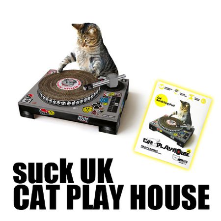 猫用DJ型爪研ぎ。suckUK CAT PLAY HOUSE