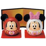 まさかの屏風付き。Disney(ディズニー) ミッキー＆ミニーだるまオーナメントセット