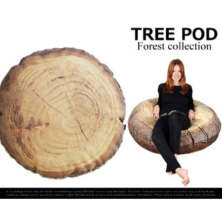 切り株のソファ。FOREST COLLECTION  TREE POD