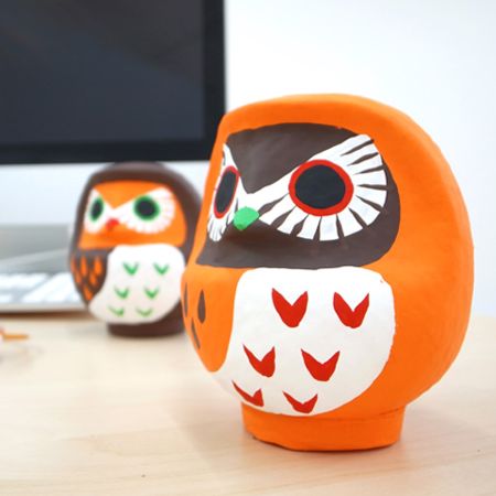 Nicott×今井だるま店 高崎だるま フクロウ