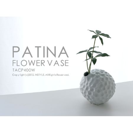でこぼこゴルフボール？な花瓶。PATINA FLOWER VASE TACP400W