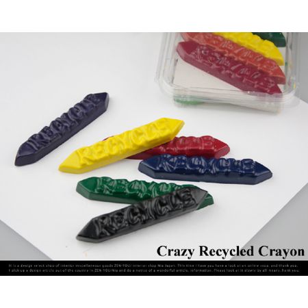 エコで凸凹なクレヨン。Crazy Recycled Crayon