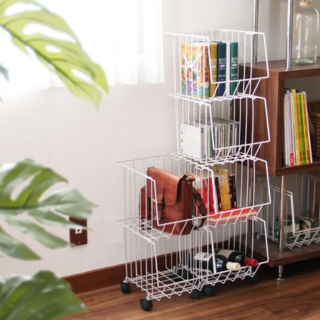 リビングバスケット ルネ 4段