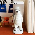 シロクマさんありがとう。スマートフォンスタンド（polar bear）