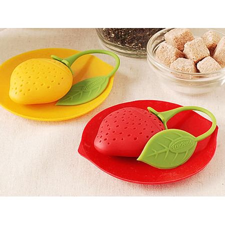 いちごな茶こし。シリコンティーインフューザー