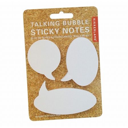 TALKING BUBBLE STICKY NOTES スティッキーノート Kikkerland