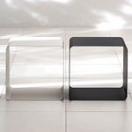 薄い組み立て棚モジュール。メタルブロック