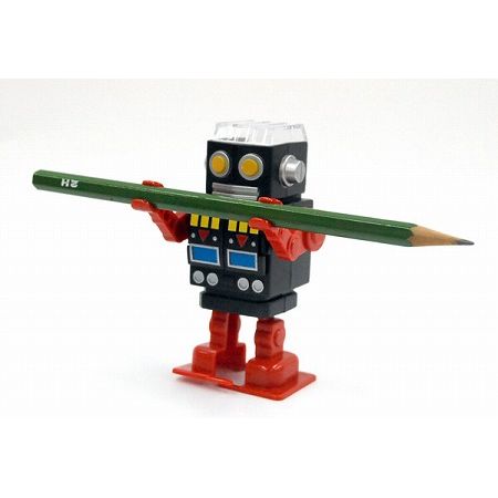 てくてく歩く鉛筆削り　ロボットペンシルシャープナー KIKKERLAND