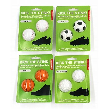 スポーツシューズを消臭　KICK THE STINK!! Kikkerland 
